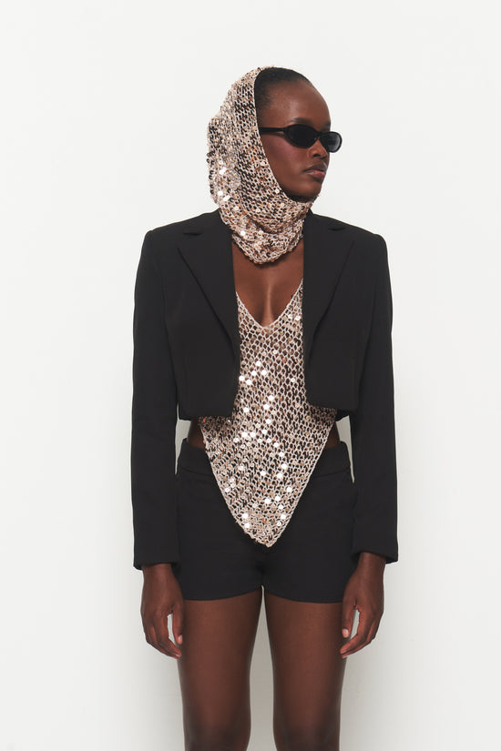 Blazer Cropped Pará Youse Preto